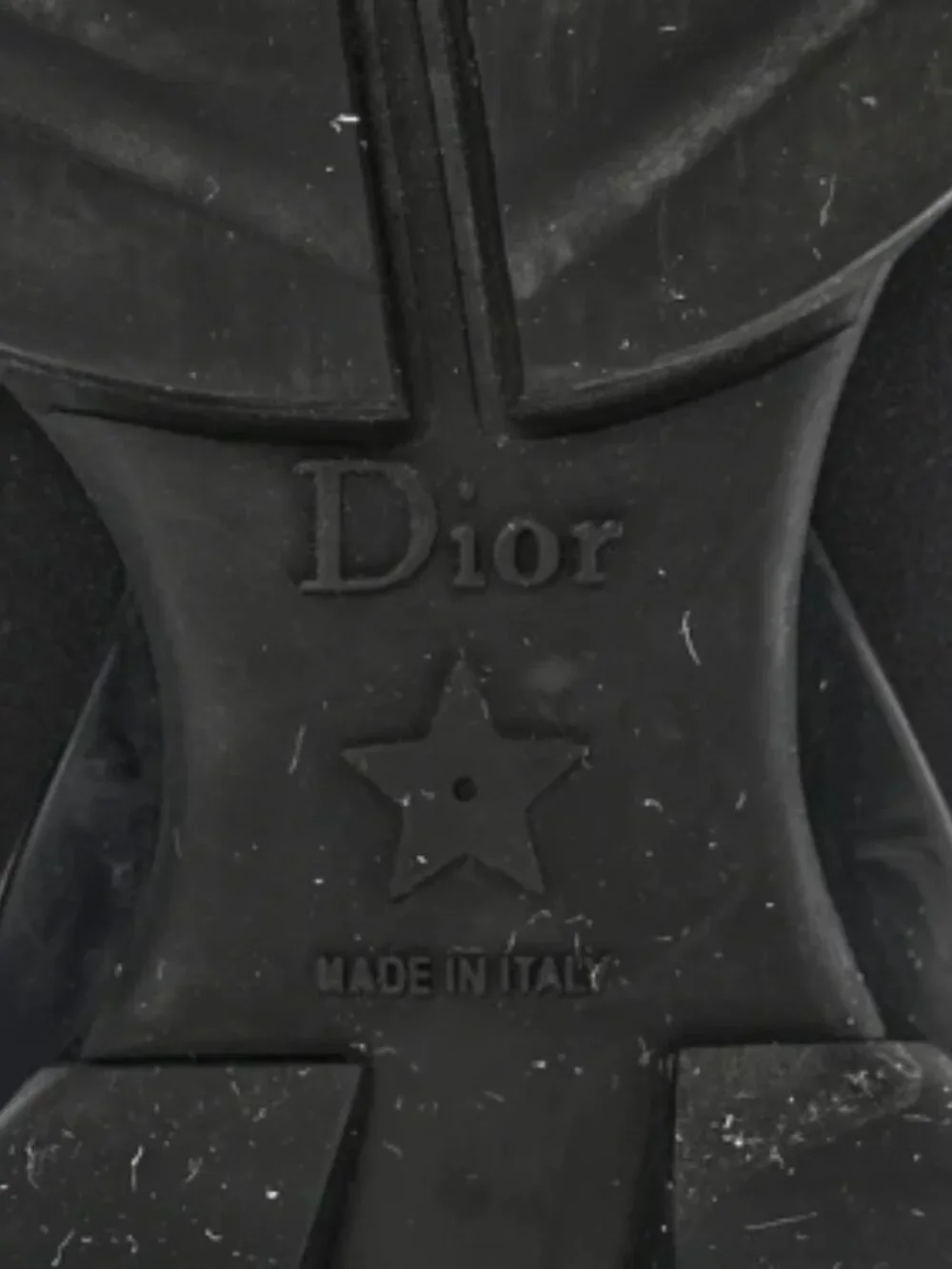 Christian Dior Neoprene Rubber Womens D-Connect Sneakers 36 Black - Picture 6 of 9